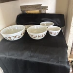 Pyrex Early American Mixing Bowls 1967-1971 You Buy Set And Sell Other 3. Fixed Price $300.00.