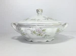 Antique Ca 1900S Vienna VNN15 Porcelain Lidded Round Serving Bowl 1/5 Austria. Fixed Price $41.99.