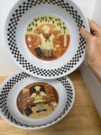 French Decor 2 Melamine Bowls Bon Appetit Chef Serving Pastry Cook Kitchen. Fixed Price $15.00.