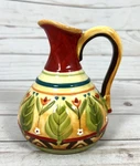 Fitz And Floyd Global Market Pitcher Oil Vinegar Cruet Creamer Vase 5". Fixed Price $26.94.