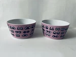 Ikea Gl Dande Bowls Pink W/black Eyes Walter Van Beirendonck Collection 23102. Fixed Price $70.00.