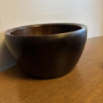 Thomas O'brien Modern Rubberwood Large Bowl Planter 12" Heavy Dark Finish. Fixed Price $19.99.
