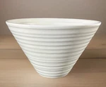 Maxwell & Williams White Basics Cirque Ripple Conical 5 Inch Porcelain Bowl. Fixed Price $12.00.