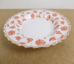 Lot Of 5 Copeland Spode Colonel Red 8" Soup Bowls Gold Edge England Bone China. Fixed Price $145.00.
