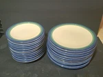 Pfaltzgraff Usa Ocean Breeze Stoneware Dinnerware Vintage &salad Plates. Fixed Price $260.00.