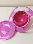 360 Gyro Bowl Proof Kids Snack Cup Anti-spill Toddler Pink. Fixed Price $7.19.