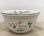 (4) Pfaltzgraff Winterberry Christmas "peace Joy Harmony" Bowls 1/2" X 2.25". Fixed Price $10.95.