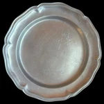 Vintage Wilton Rwp Usa Pewter Queen Anne 14 Charger Plate Serving Platter Tray. Fixed Price $52.25.