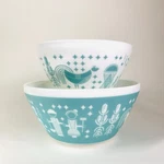 Vintage Charm Pyrex Inspired Butterprint Rise N' Shine Mixing Bowls 6C 10C 224. Fixed Price $49.00.