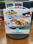 Martha Stewart Melamine 12PC Dinner Dish Bowl Set Boxed Dragonfly Design Pattern. Fixed Price $29.99.