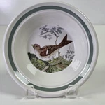 Portmeirion Birds Of Britain Rim Cereal Bowl Green Band Redpoll. Fixed Price $24.99.