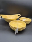 Tommy Bahama Melamine Dish Set. Large Serving W/8 Salad/soup Bowls. Fixed Price $85.00.