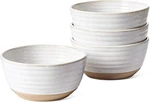 Soup (28 Oz), Kitchen Ceramic Grain Bowls, Set Of 4, Arctic White. Fixed Price $34.99.