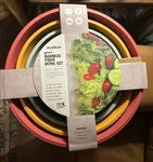 Bamboo Bowl Set. Fixed Price $28.00.