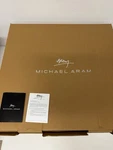 Michael Aram Anemone Large Centerpiece Bowl Brass White Enamel New Nib #175048. Fixed Price $180.00.