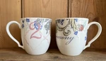 Set Lenox Collage Harmony & BUTTERFLY/2 Alice Drew Coffee Mugs. Fixed Price $16.00.
