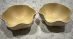 2 Southern Living At Home Gail Pittman Hospitality Scalloped Yellow Bowls #1. Fixed Price $10.00.