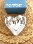 Nambe 2009 Designer O'hara MT0019 Silver Alloy 4 1/2 Inch Heart Bowl Free Ship. Fixed Price $34.95.