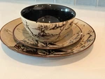 Mossy Oak Animal Print - Moose Dinner Plate, Salad And Bowl Chip. Fixed Price $16.00.