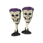 Fun World Easter Unlimited Skull Goblets Hard Plastic Purple Gray Set Of 2. Fixed Price $12.49.