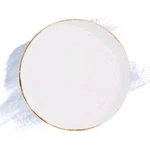 Fortessa Basics White Porcelain Dinner Plate With Gold Rim (set Of 4). Fixed Price $48.99.