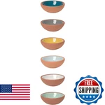Now Designs Terracotta Pinch Bowl Set, Soy Sauce Dish, Of 6, 1 Oz, Multicolo. Fixed Price $34.41.