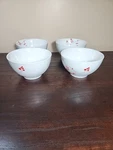 Gourmet Basics By Mikasa Set Of 4 Cereal Bowl Red Berries 5.5. Fixed Price $22.00.