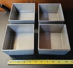Lot Of 4 Bon Chef Square 28OZ. Ceramic Coated Bowl 9507-N Cold Storage Serving. Fixed Price $19.99.