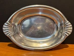 Wilton Armetale Pewter Oval Serving Bowl W/scalloped Shell Handles (12X8X2). Fixed Price $17.99.