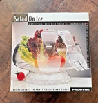 On Ice Acrylic 3 Piece Set Nib Keeps Salads & Fruits Chilled. Fixed Price $5.00.