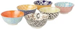 Certified International Porcelain Chelsea 6.25"BOWLS, Set Regular, Multicolor. Fixed Price $61.99.