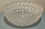 Lalique France Clear And Frosted 10" Nemours Art Glass Bowl. Fixed Price $450.00.