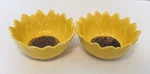 Sunflower Bowls Robert Stanley Yellow And Brown Ceramic Signature Collection Two. Fixed Price $18.44.