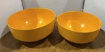 (2) Soren Andersen Rosti Vintage Mcm Orange Melamine 2040 2042 Bowls. Fixed Price $58.99.