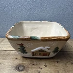 St. Nicholas Square 6X6 Heartland Soup/cereal Bowl Cabin Bear Moose New!. Fixed Price $9.79.