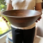 Wooden Salad Bowl And Servers, Gifts For Him Her, Large Fruit. Fixed Price $56.00.