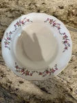 Vtg Favolina-karolina Soup Bowls Set Of 8 Discontinued Spring Garland Gold Trim. Fixed Price $80.00.
