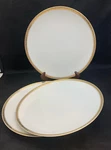 Noritake Ashleigh Dinner Plates (set Of 3) - Gold Encrusted Japanese Fine China. Fixed Price $60.00.