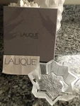 Lalique Crystal Coupelle Antares - Clear Frosted Star Dish In Box. Fixed Price $100.00.