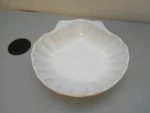 Dennis East Scalloped Seashell Shaped Serving Candy Nut Bowl White Ceramic. Fixed Price $26.95.