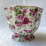 Floral Chintz Antique Reflections Godinger & Cottagecore Planter Pot 4" Tall. Fixed Price $12.49.