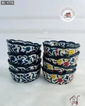 Handmade Ceramic Bowls Set Floral Painted Pottery Yogurt Dessert Snack. Fixed Price $79.00.