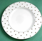 Kate Spade New York Lenox Larabee Road Platinum Accent Plate 9" Polka Dots. Fixed Price $23.90.