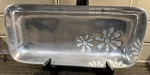 Towle Silversmiths Aluminum Inlayed Mother Of Pearl 15 X 7 Serving Bread Tray. Fixed Price $15.00.