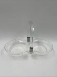Vintage Mcm Grainware Clear Lucite Acrylic Serving Divided Dish Thorpe. Fixed Price $64.99.