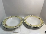 Coventry Decoupage Wide Rimmed Soup/salad Bowls 9 1/4" Cherries 1741. Fixed Price $26.00.