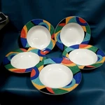 Set Of Victoria & Beale Casual Accents 9019 Wide Rim 8.5" Soup Salad Bowls. Fixed Price $21.24.