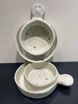 Set Of 2 Robert Weiss Stoneware Soup/chowder/chili Cracker Bowls - Pristine. Fixed Price $28.00.