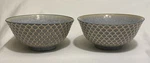Certified International Porcelain Soup/cereal Bowls Blue/gray Set Of 2 Vintage. Fixed Price $29.99.