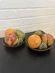 Pair Of Vintage 1970S Jay Willfred For Andrea By Sadek Ceramic Fruit Bowls. Fixed Price $85.00.
